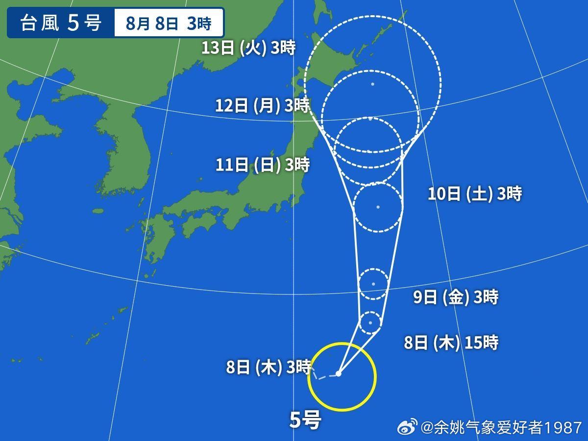 最早5号台风的位置及其影响分析概览